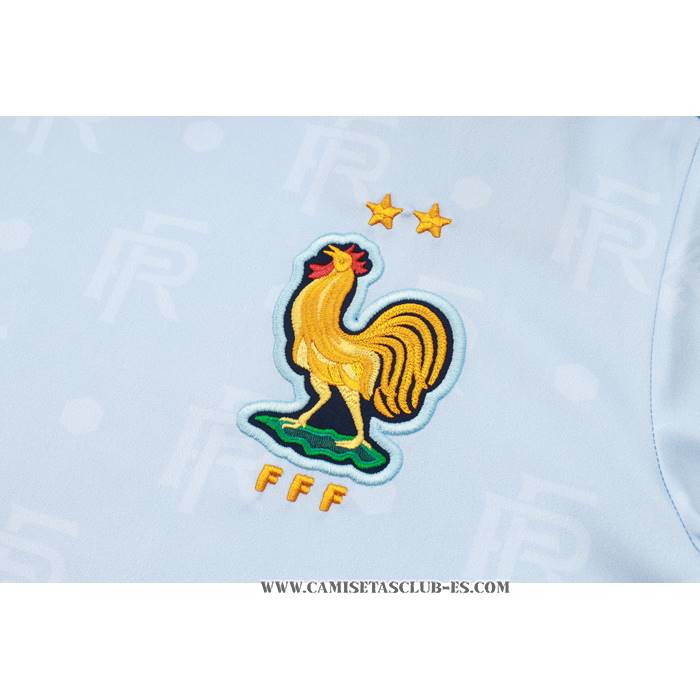 Chandal del Francia 24-25 Manga Corta Azul Claro - Pantalon Corto